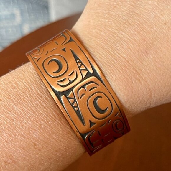 Vintage Bell Trading Co. Indian Jewelry Copper Bracelet - Picture 1 of 6